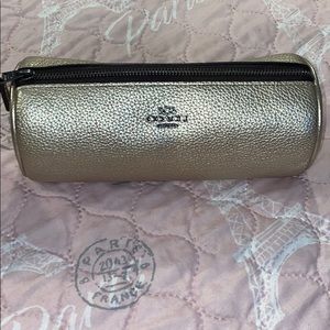 Coach makeup brush holder